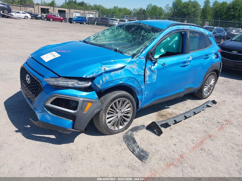 2018 Hyundai Kona VIN KM8K2CAA9JU097474 IAAI salvage auction — ROLLOVER, Salvage Title, sold $800 on 2026-07-16 (photo 2)