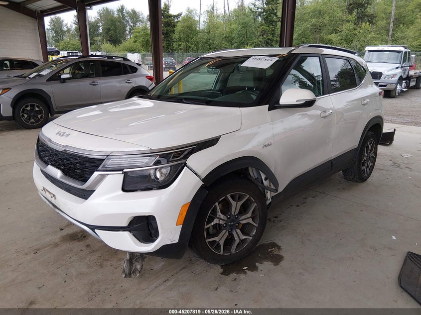 2022 Kia Seltos VIN KNDERCAA9N7257287 IAAI salvage auction — LEFT FRONT, Bill Of Sale (Washington), sold $6,525 on 2026-07-08 (photo 2)