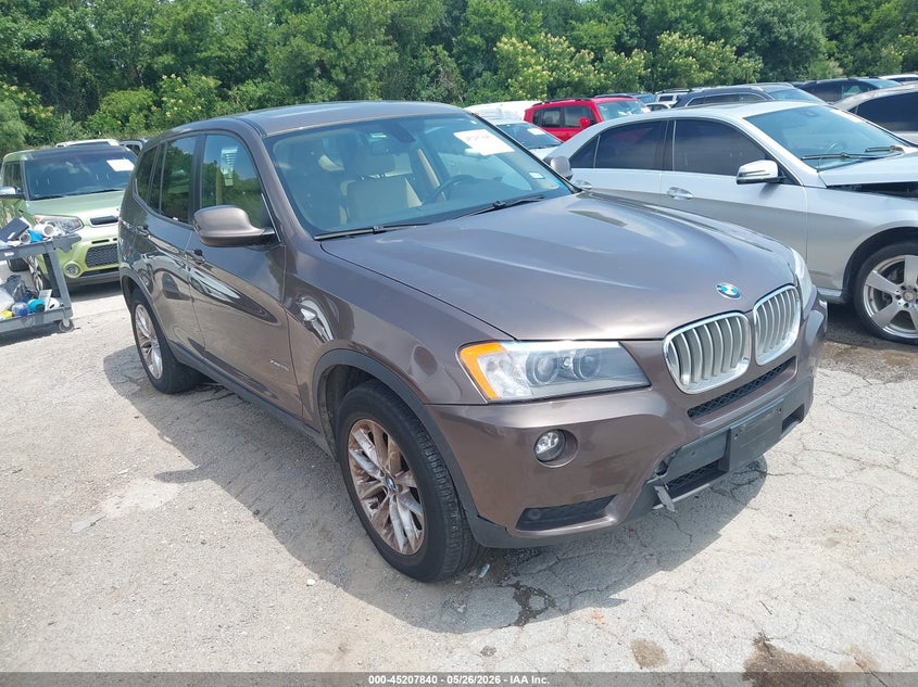 2014 BMW X3 VIN 5UXWX9C57E0D13461 IAAI salvage auction — NORMAL WEAR, Clear (Texas), sold $1,325 on 2026-07-06 (photo 1)