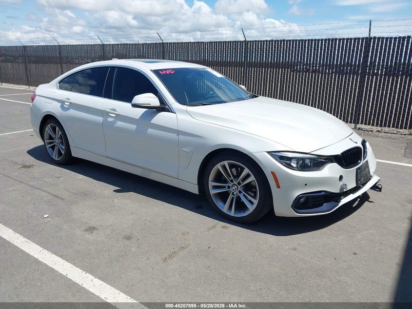 2018 BMW 4er VIN WBA4J1C51JBG77429 IAAI salvage auction — LEFT FRONT, Salvage Title, sold $2,250 on 2026-07-28 (photo 1)