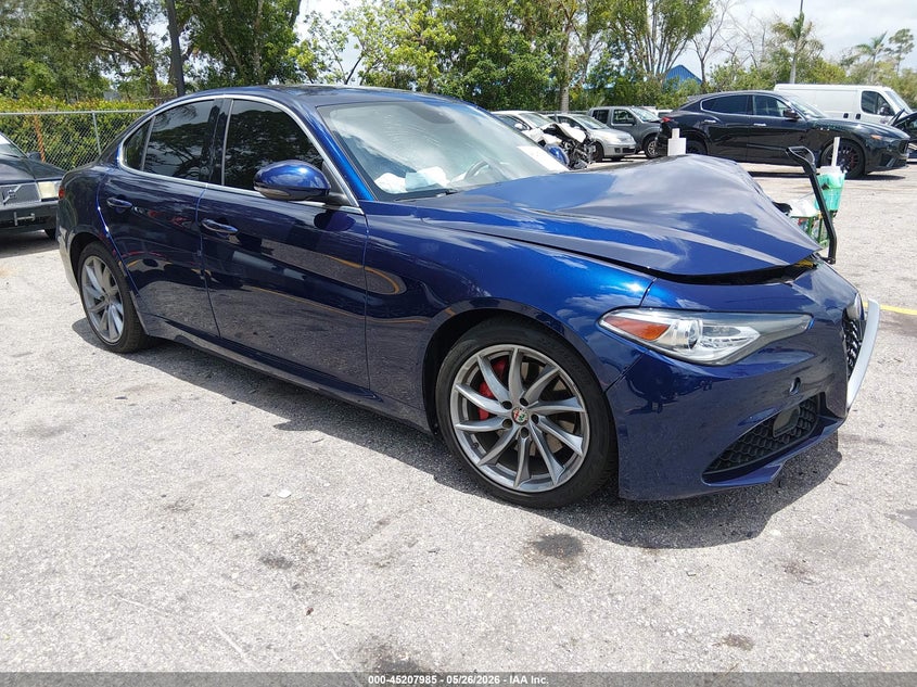 2017 Alfa romeo Giulia VIN ZARFAEBNXH7548416 IAAI salvage auction — FRONT END, Rebuildable (Florida), sold $1,300 on 2026-07-13 (photo 1)