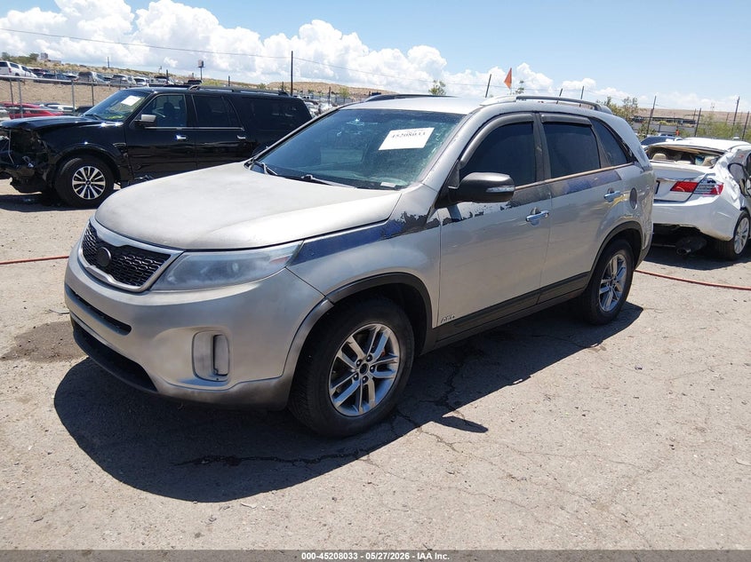2015 Kia Sorento VIN 5XYKTDA78FG649874 IAAI salvage auction — RIGHT FRONT, Salvage (New Mexico), sold $1,500 on 2026-07-06 (photo 2)