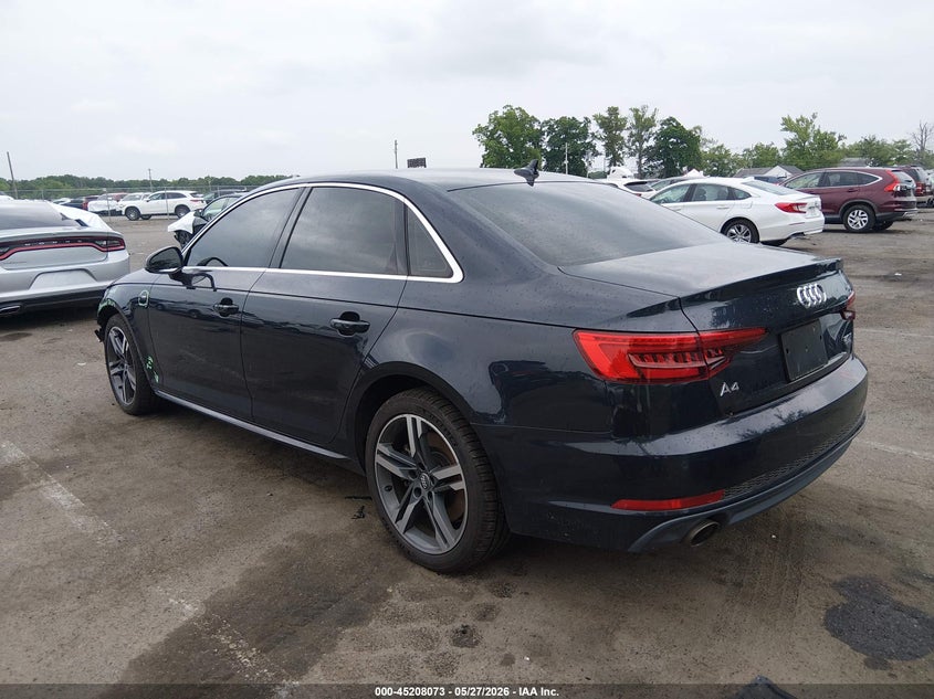 2017 Audi A4 VIN WAUFNAF4XHN065817 IAAI salvage auction — FRONT END, Salvage (New Jersey), sold $8,700 on 2026-07-16 (photo 3)