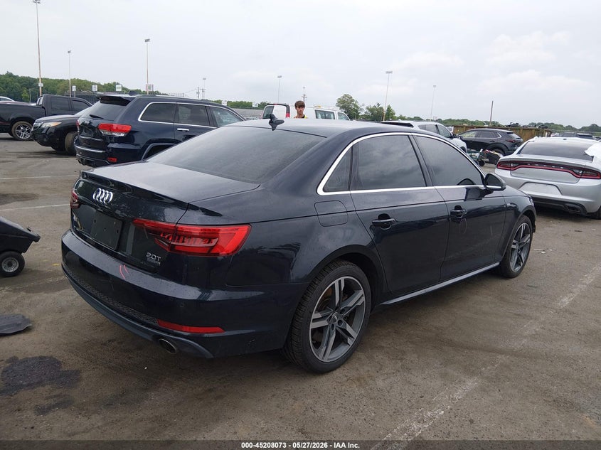 2017 Audi A4 VIN WAUFNAF4XHN065817 IAAI salvage auction — FRONT END, Salvage (New Jersey), sold $8,700 on 2026-07-16 (photo 4)
