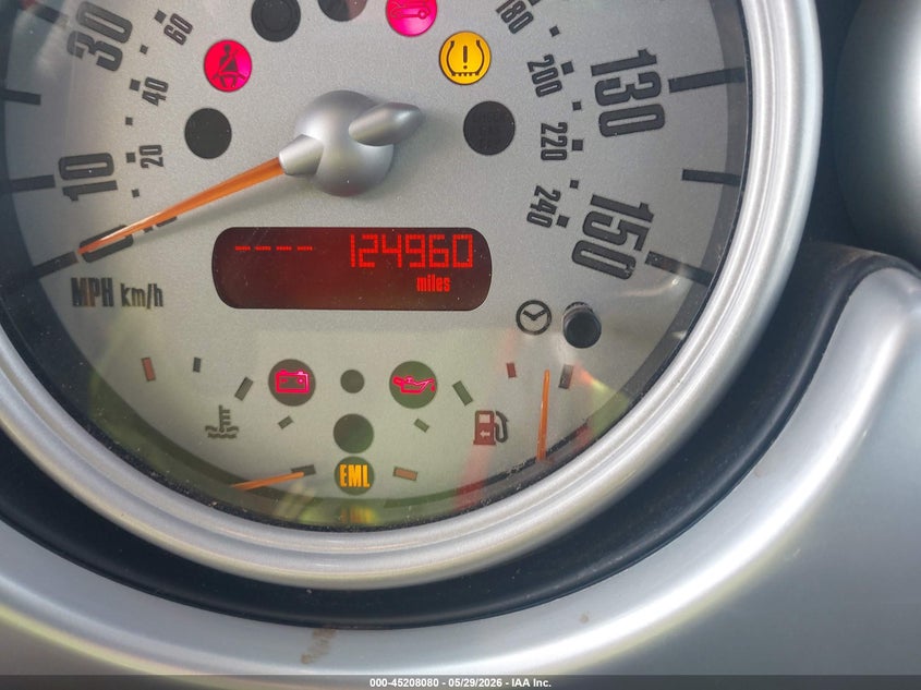 2005 Mini Cooper VIN WMWRC33505TK61557 IAAI salvage auction — HAIL, Original (Texas), sold $1,100 on 2026-07-09 (photo 7)