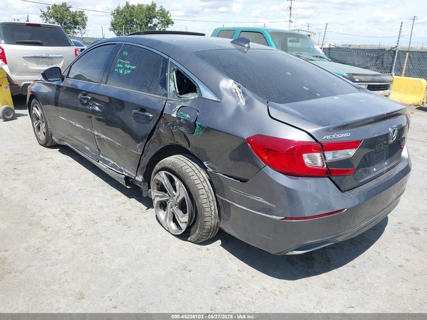 2018 Honda Accord VIN 1HGCV1F43JA153404 IAAI salvage auction — LEFT REAR, Salvage Title, sold $4,500 on 2026-07-09 (photo 3)