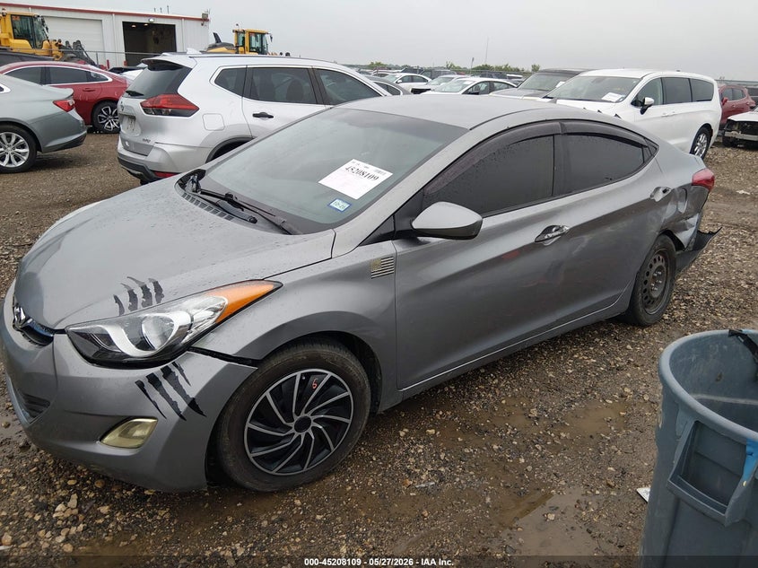 2012 Hyundai Elantra VIN KMHDH4AE4CU299481 IAAI salvage auction — REAR END, Original (Texas), sold $450 on 2026-07-28 (photo 2)