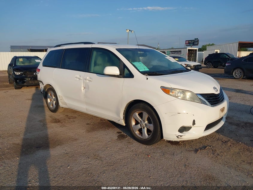 2011 Toyota Sienna VIN 5TDKK3DC8BS072637 IAAI salvage auction — REAR END, Original (Texas), sold $2,125 on 2026-07-08 (photo 1)