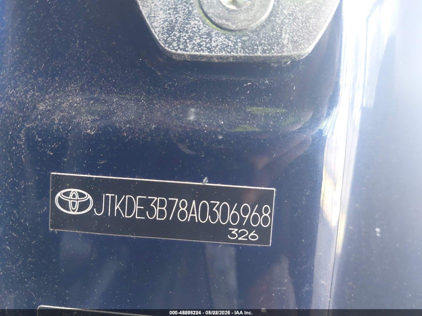 2010 Scion Tc VIN JTKDE3B78A0306968 IAAI salvage auction — LEFT SIDE, Salvage (Idaho), sold $25 on 2026-07-06 (photo 9)