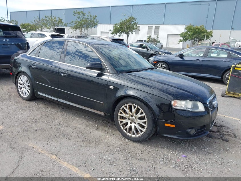 2008 Audi A4 VIN WAUDF78E58A139777 IAAI salvage auction — REAR END, Salvage (California), sold $375 on 2026-07-06 (photo 1)
