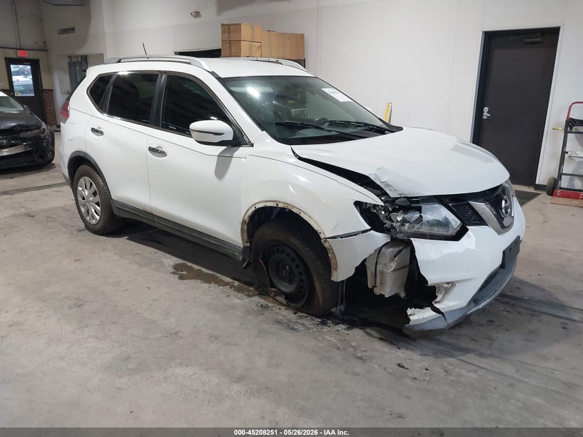 2016 Nissan Rogue VIN KNMAT2MT7GP709893 IAAI salvage auction — RIGHT FRONT, Salvage (North Carolina), sold $650 on 2026-07-09 (photo 1)