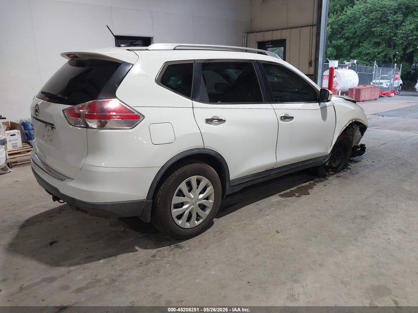 2016 Nissan Rogue VIN KNMAT2MT7GP709893 IAAI salvage auction — RIGHT FRONT, Salvage (North Carolina), sold $650 on 2026-07-09 (photo 4)
