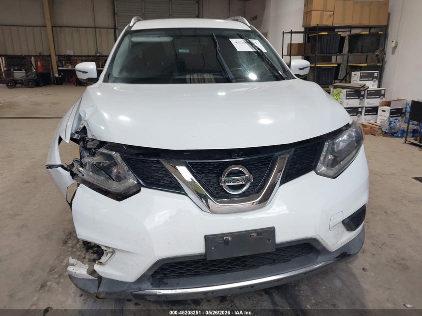 2016 Nissan Rogue VIN KNMAT2MT7GP709893 IAAI salvage auction — RIGHT FRONT, Salvage (North Carolina), sold $650 on 2026-07-09 (photo 6)