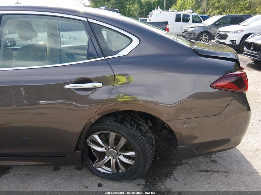 2015 Infiniti Q70 VIN JN1BY1AP6FM541108 IAAI salvage auction — LEFT REAR, Salvage (Kansas), sold $525 on 2026-07-29 (photo 6)