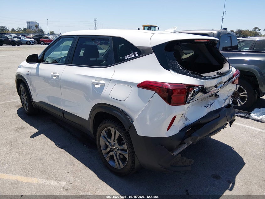 2021 Kia Seltos VIN KNDEPCAA3M7233149 IAAI salvage auction — REAR END, Salvage Title, sold $4,950 on 2026-07-16 (photo 3)
