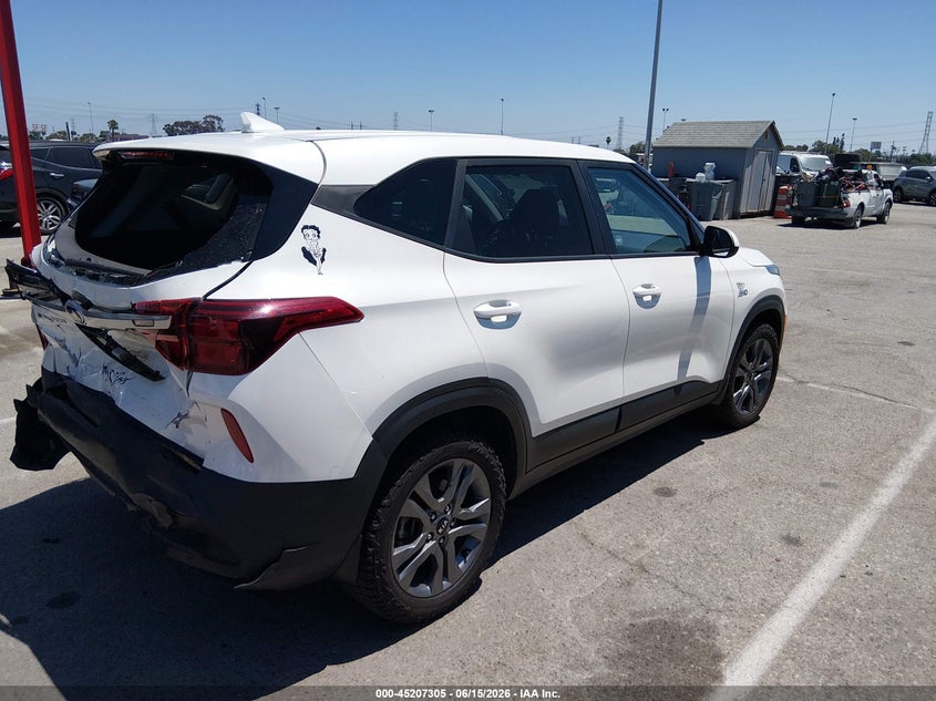 2021 Kia Seltos VIN KNDEPCAA3M7233149 IAAI salvage auction — REAR END, Salvage Title, sold $4,950 on 2026-07-16 (photo 4)
