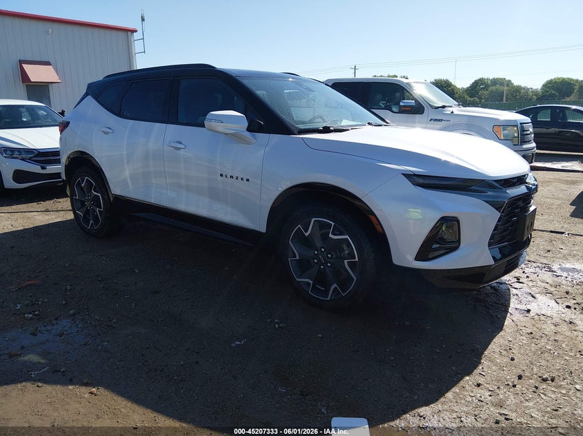 2022 Chevrolet Blazer VIN 3GNKBKRS5NS209700 IAAI salvage auction — HAIL, Salvage Title, sold $13,500 on 2026-07-31 (photo 1)