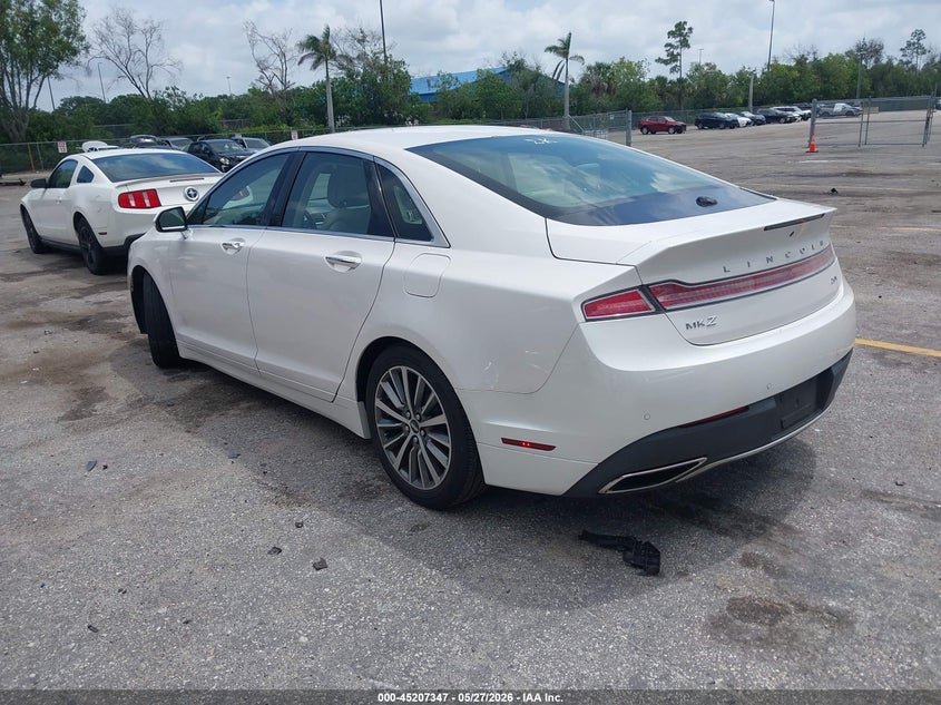 2018 Lincoln Mkz VIN 3LN6L5C91JR608535 IAAI salvage auction — RIGHT REAR, Clear (Florida), sold $10,000 on 2026-07-13 (photo 3)