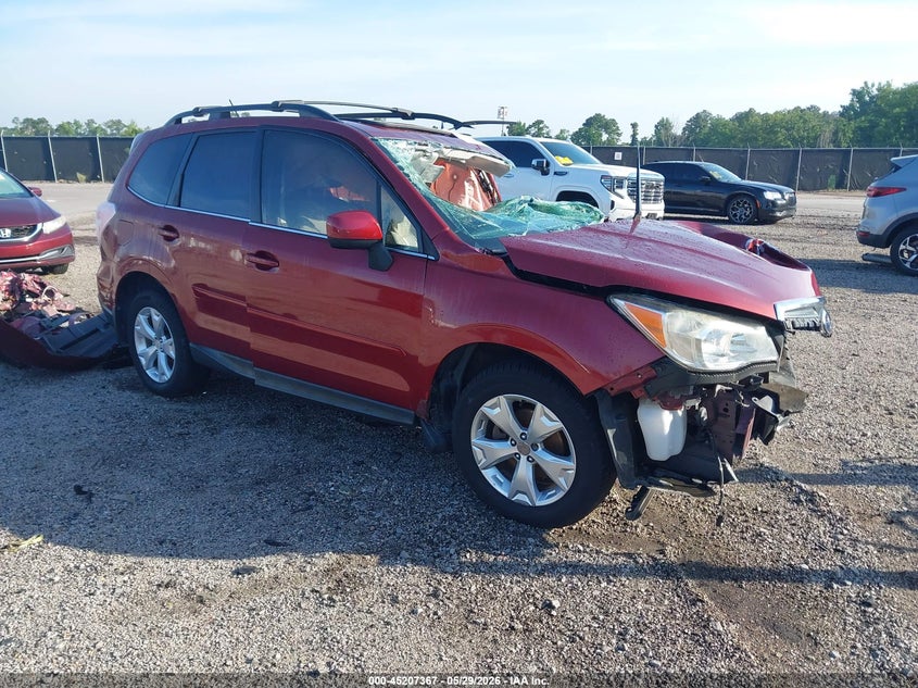 2014 Subaru Forester VIN JF2SJAHC4EH418078 IAAI salvage auction — ROLLOVER, Salvage Title, sold $25 on 2026-07-08 (photo 1)