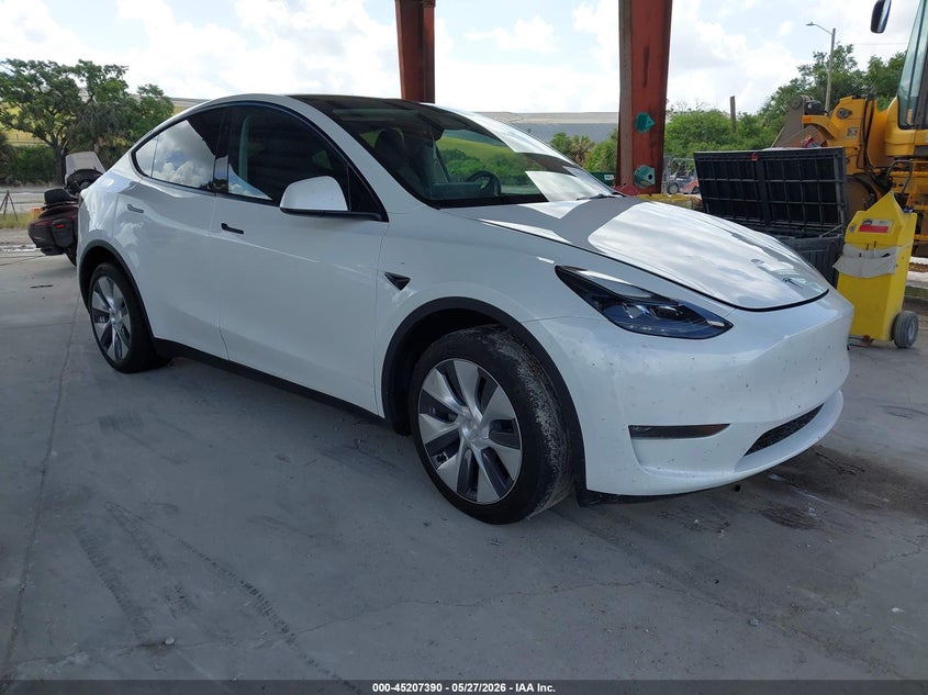 2023 Tesla Model y VIN 7SAYGDEE3PA177907 IAAI salvage auction — REAR END, Salvage Title, sold $14,900 on 2026-07-30 (photo 1)