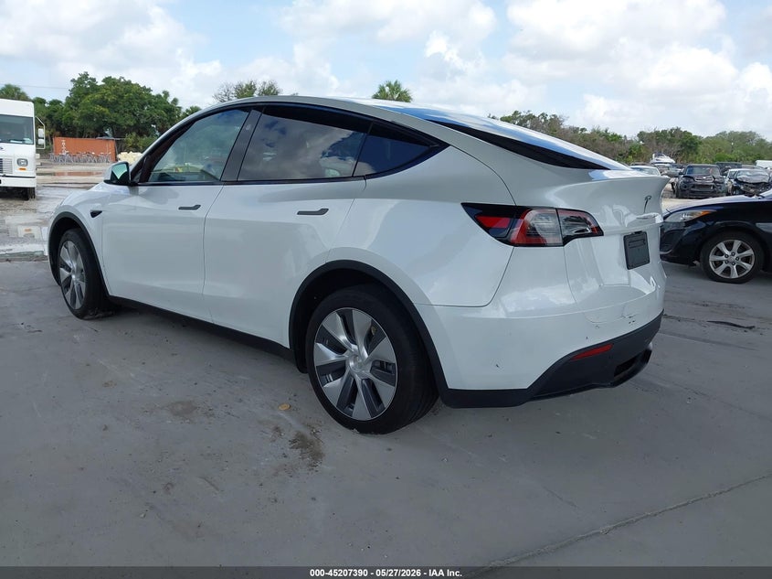 2023 Tesla Model y VIN 7SAYGDEE3PA177907 IAAI salvage auction — REAR END, Salvage Title, sold $14,900 on 2026-07-30 (photo 3)