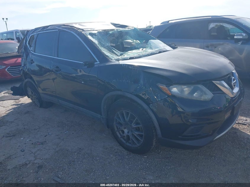 2016 Nissan Rogue VIN KNMAT2MTXGP664075 IAAI salvage auction — ROLLOVER, Salvage Title, sold $725 on 2026-07-27 (photo 1)