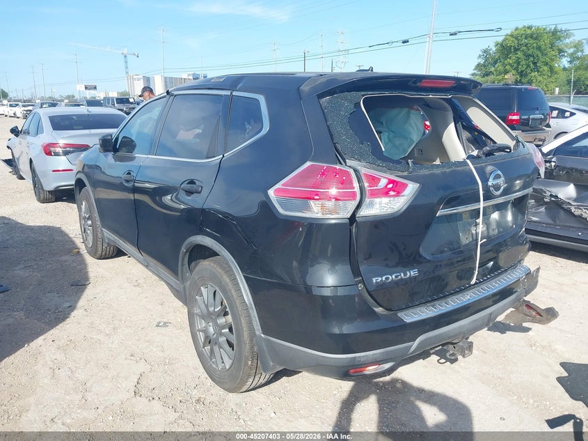 2016 Nissan Rogue VIN KNMAT2MTXGP664075 IAAI salvage auction — ROLLOVER, Salvage Title, sold $725 on 2026-07-27 (photo 3)