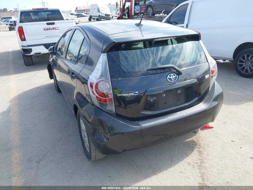 2012 Toyota Prius c VIN JTDKDTB31C1012209 IAAI salvage auction — RIGHT FRONT, Salvage Title, sold $575 on 2026-07-29 (photo 3)