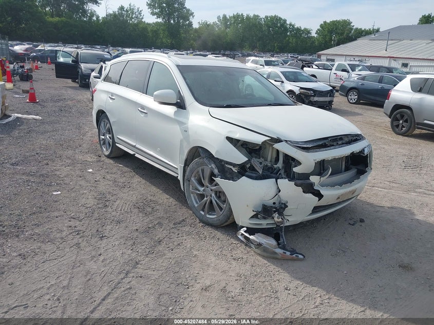 2014 Infiniti Qx60 VIN 5N1AL0MM5EC538039 IAAI salvage auction — FRONT END, Salvage (Iowa), sold $550 on 2026-07-29 (photo 1)