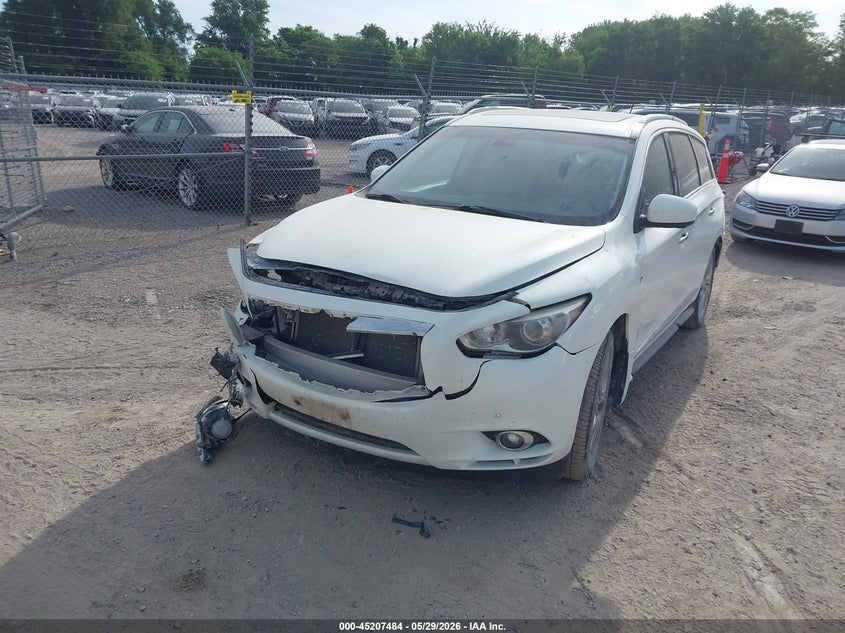 2014 Infiniti Qx60 VIN 5N1AL0MM5EC538039 IAAI salvage auction — FRONT END, Salvage (Iowa), sold $550 on 2026-07-29 (photo 2)