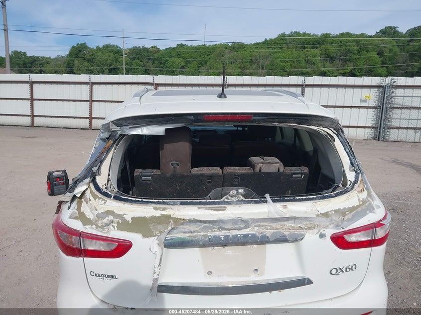 2014 Infiniti Qx60 VIN 5N1AL0MM5EC538039 IAAI salvage auction — FRONT END, Salvage (Iowa), sold $475 on 2026-07-27 (photo 6)