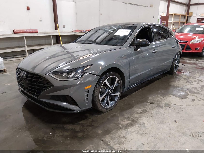 2021 Hyundai Sonata VIN 5NPEJ4J24MH064562 IAAI salvage auction — REAR END, Salvage Title, sold $2,300 on 2026-07-10 (photo 2)