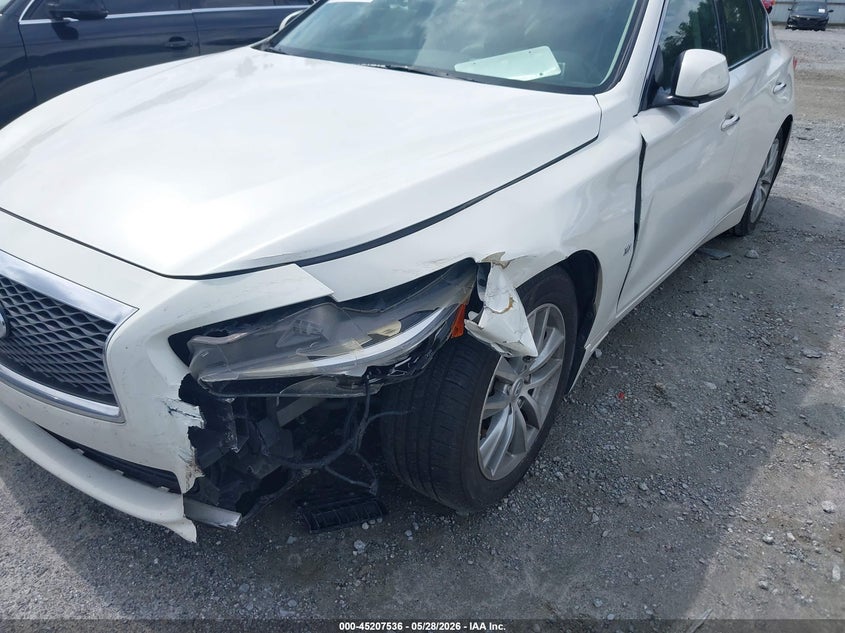 2015 Infiniti Q50 VIN JN1BV7AP5FM344099 IAAI salvage auction — LEFT FRONT, Salvage Title, sold $1,100 on 2026-07-28 (photo 6)
