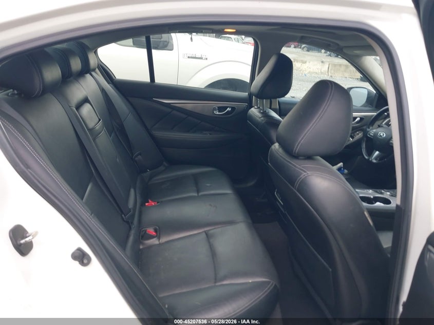 2015 Infiniti Q50 VIN JN1BV7AP5FM344099 IAAI salvage auction — LEFT FRONT, Salvage Title, sold $1,100 on 2026-07-28 (photo 8)