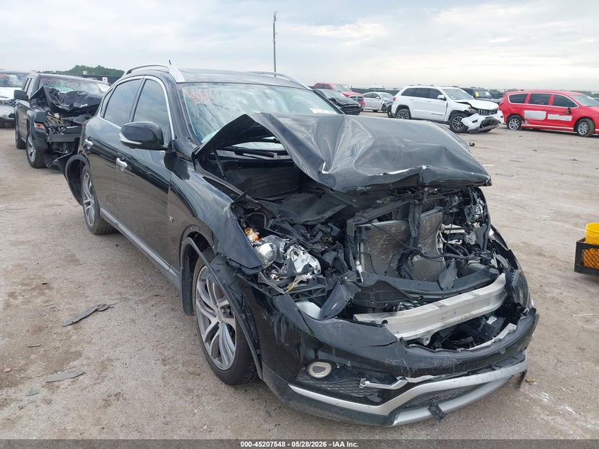 2017 Infiniti Qx50 VIN JN1BJ0RR1HM406514 IAAI salvage auction — FRONT & REAR, Salvage Title, sold $800 on 2026-07-14 (photo 1)
