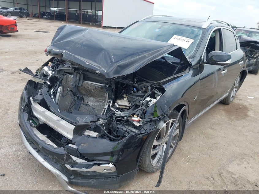 2017 Infiniti Qx50 VIN JN1BJ0RR1HM406514 IAAI salvage auction — FRONT & REAR, Salvage Title, sold $800 on 2026-07-14 (photo 2)