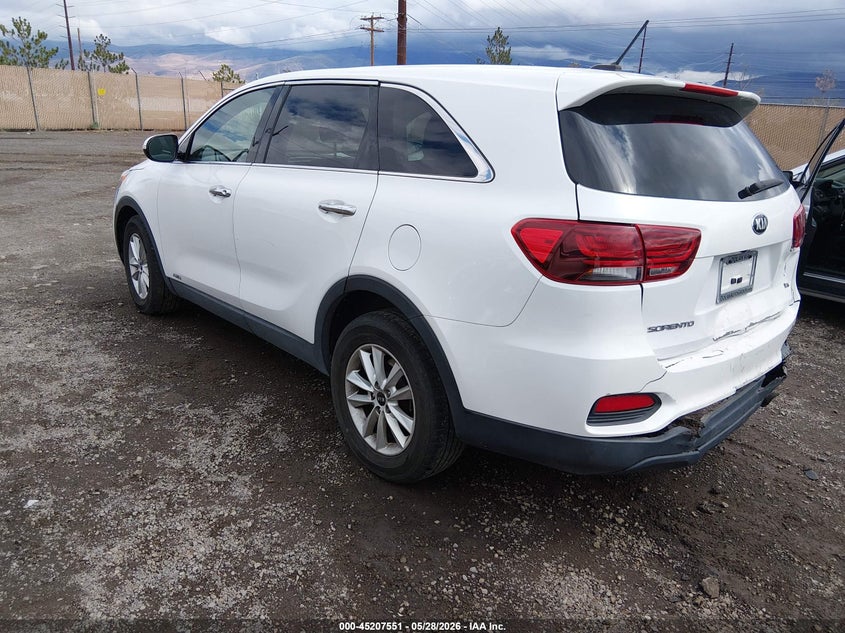 2020 Kia Sorento VIN 5XYPGDA59LG612899 IAAI salvage auction — REAR END, Salvage Title, sold $3,050 on 2026-07-17 (photo 3)