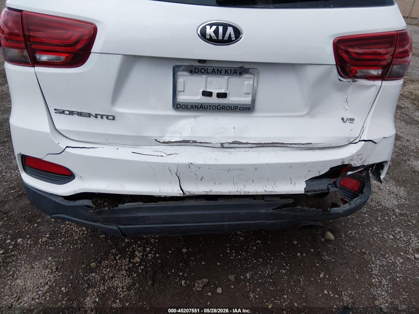 2020 Kia Sorento VIN 5XYPGDA59LG612899 IAAI salvage auction — REAR END, Salvage Title, sold $3,050 on 2026-07-17 (photo 6)