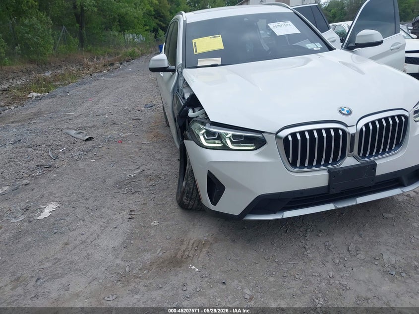 2022 BMW X3 VIN 5UX53DP06N9K62911 IAAI salvage auction — RIGHT FRONT, Salvage Title, sold $17,000 on 2026-07-21 (photo 6)