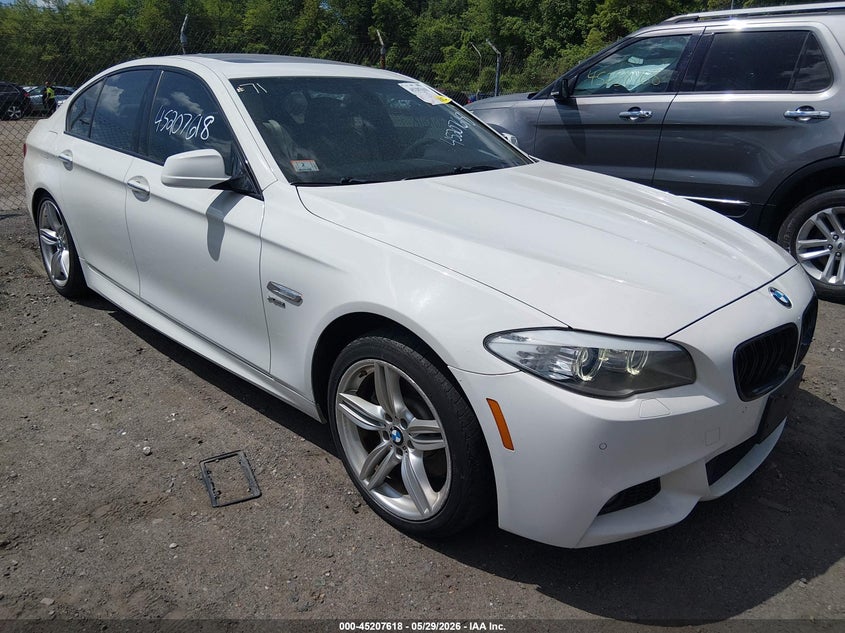 2012 BMW 5er VIN WBAFU7C59CDU62680 IAAI salvage auction — LEFT REAR, Salvage Title, sold $1,950 on 2026-08-04 (photo 1)