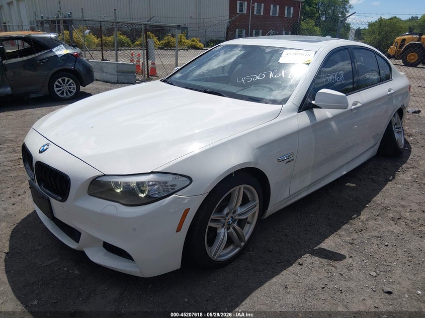 2012 BMW 5er VIN WBAFU7C59CDU62680 IAAI salvage auction — LEFT REAR, Salvage Title, sold $1,950 on 2026-08-04 (photo 2)