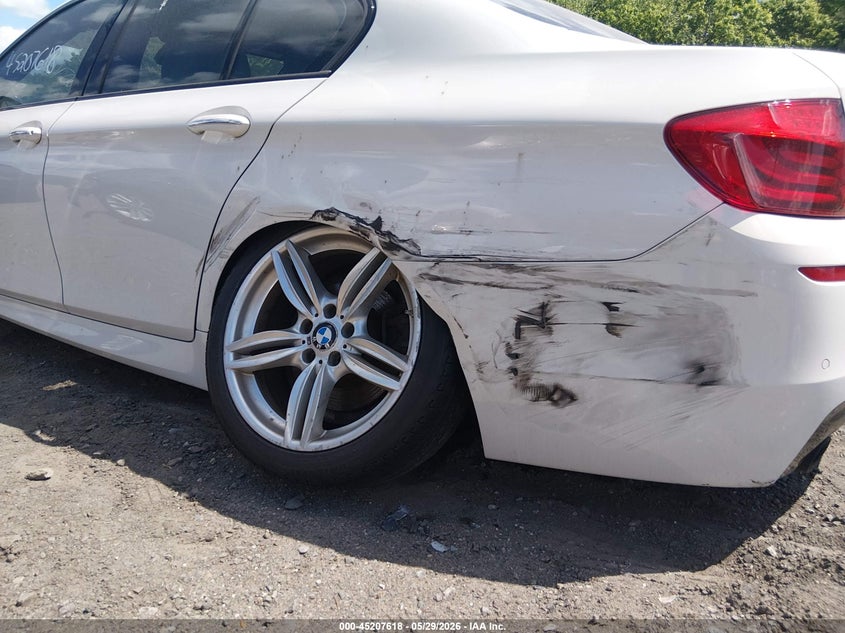 2012 BMW 5er VIN WBAFU7C59CDU62680 IAAI salvage auction — LEFT REAR, Salvage Title, sold $1,950 on 2026-08-04 (photo 6)