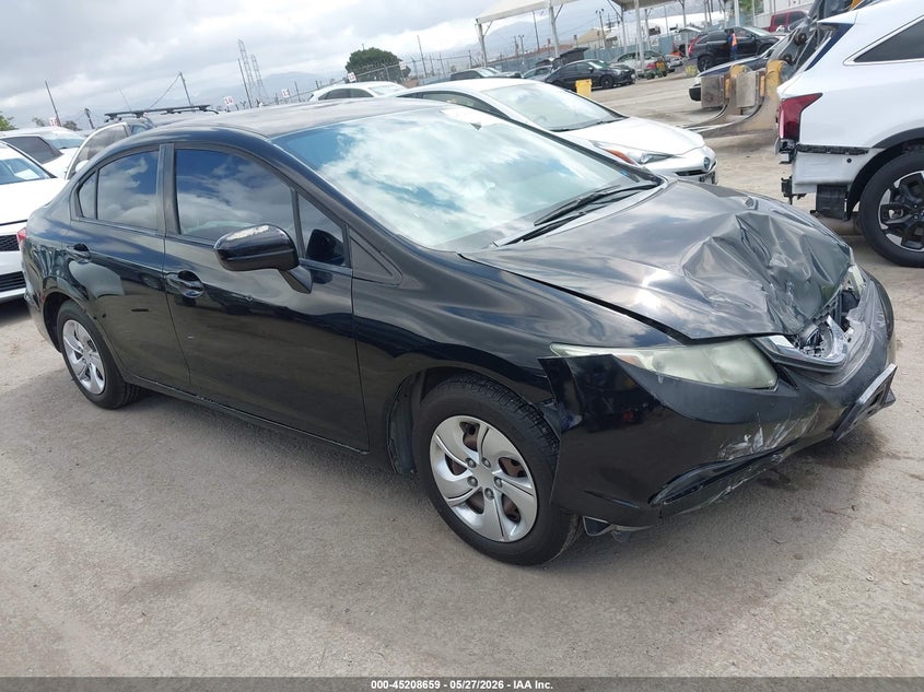 2014 Honda Civic VIN 19XFB2F54EE233025 IAAI salvage auction — FRONT END, Salvage Title, sold $1,825 on 2026-07-22 (photo 1)