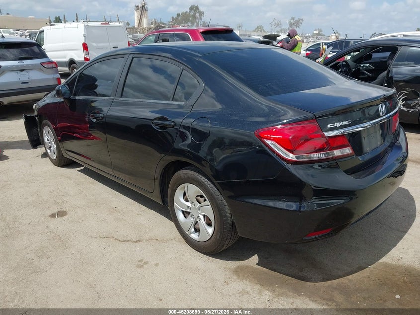 2014 Honda Civic VIN 19XFB2F54EE233025 IAAI salvage auction — FRONT END, Salvage Title, sold $1,825 on 2026-07-22 (photo 3)