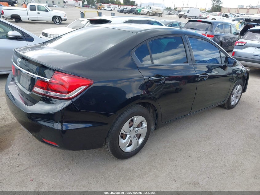 2014 Honda Civic VIN 19XFB2F54EE233025 IAAI salvage auction — FRONT END, Salvage Title, sold $1,825 on 2026-07-22 (photo 4)