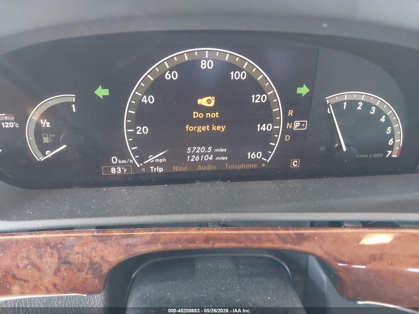 2007 Mercedes-benz S class VIN WDDNG86X47A116560 IAAI salvage auction — NORMAL WEAR, Clear (Arizona), sold $25 on 2026-07-28 (photo 7)