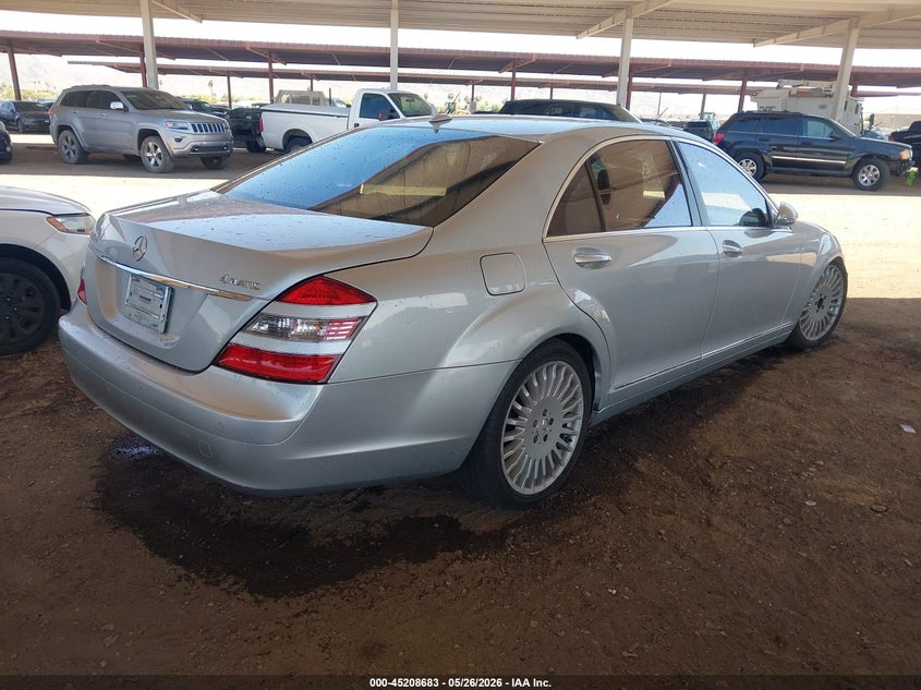 2007 Mercedes-benz S class VIN WDDNG86X47A116560 IAAI salvage auction — NORMAL WEAR, Clear (Arizona), sold $25 on 2026-07-28 (photo 4)