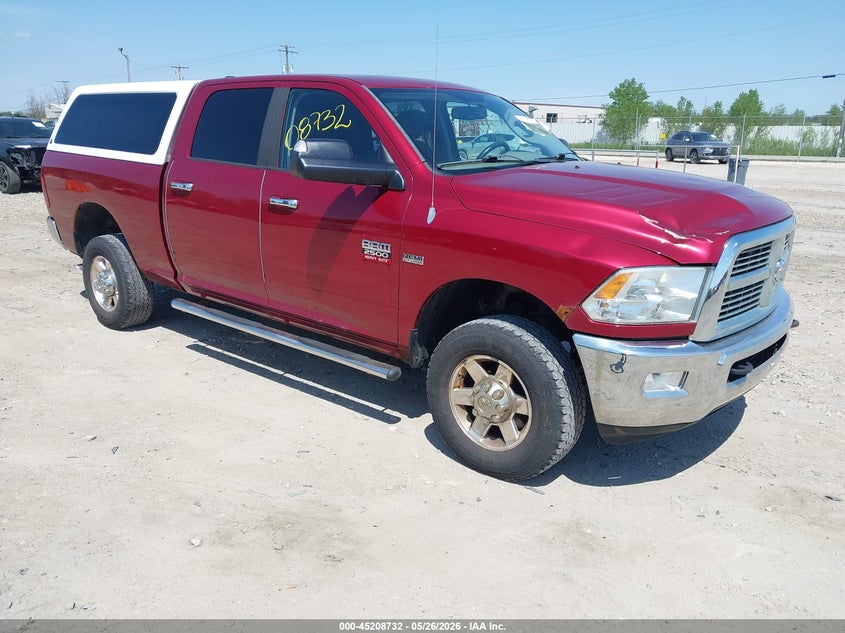 2012 Ram 2500 VIN 3C6TD5DT2CG187350 IAAI salvage auction — RIGHT FRONT, Clear (Wisconsin), sold $3,800 on 2026-07-09 (photo 1)