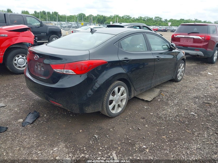 2011 Hyundai Elantra VIN KMHDH4AE2BU099018 IAAI salvage auction — FRONT END, Salvage (Kentucky), sold $875 on 2026-07-15 (photo 4)