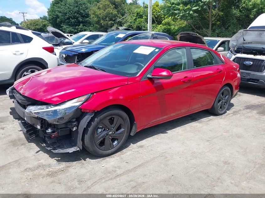 2023 Hyundai Elantra VIN KMHLM4AG2PU435203 IAAI salvage auction — FRONT END, Salvage (North Carolina), sold $2,850 on 2026-07-30 (photo 2)